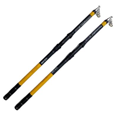 China Brine Fishing Rod 3.6m Telescopic Distance Brine Outdoor High Carbon Glass Fishing Rod Ring Guide Throwing Rod for sale