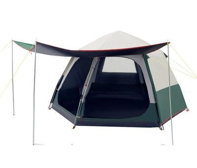 China Camouflage/field game cheap factory price tent camping thickening automatic free-speed open rainproof hexagonal tent for sale