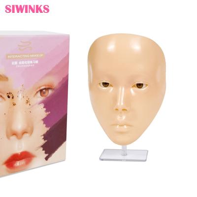 China Newest Convenient Realistic Tattoo Silicone Practice Skin 5D Beauty Practice Makeup Mask Microblading Silicone Pad for sale