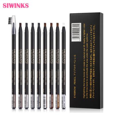 China Professional Private Label Permanent Makeup Eyebrow Microblading Eyebrow Pencil Brown Color Waterproof Brow Pencil For Permanent Makeup With Brush for sale