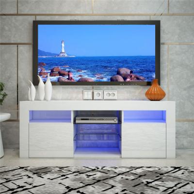 China Expandable hot sale living room furniture white high gloss wood TV stand luxury large morden tv cabinet. for sale