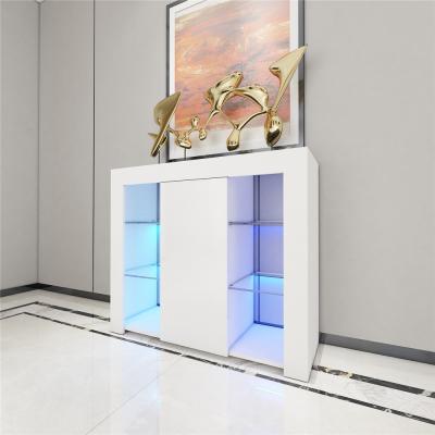 China Simple white living room furniture TV stand store wooden cabinet. for sale