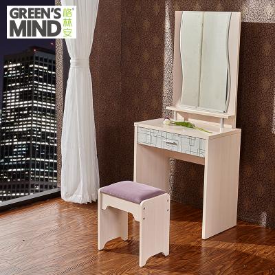 China High Quality Custom Made Simple Modern Simple Dressing Table Set Bedroom Furniture Dressing Stool Wooden Dressing Table for sale