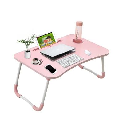 China Wholesale Foldable Portable Adjustable Single Stand Wideny Computer Desk Reading Table Computer Desks Notebook Wooden Table for sale