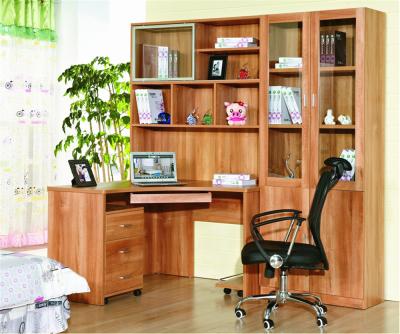 China Morden Furniture Modern Design Large Custom Home Wooden Bookshelf Study Shelf Sets. for sale