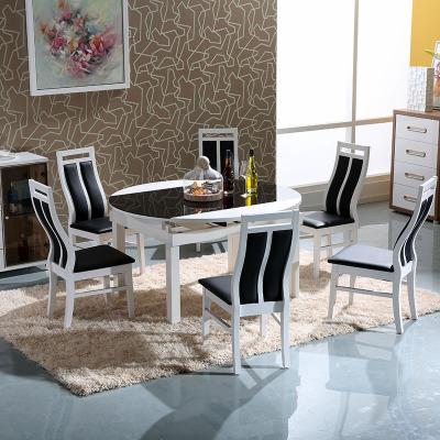 China High Quality Folding Dining Table Furniture Morden Wood Dining Table and Dining Chair Sets. for sale