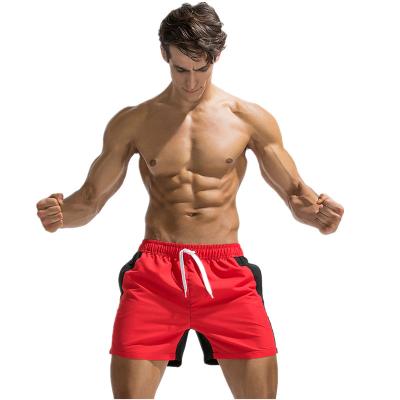 China Anti-wrinkle release men's beach shorts polyester men's swimwear beach shorts quick-dry board shorts sales team for sale