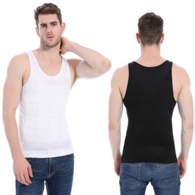 China QUICK DRY men's bodyshaper slimming wear male slimming inner control high elastic shirts for sale