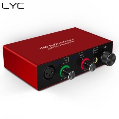 China 48V power audio interface good quality phantom usb recording AR001 for sale