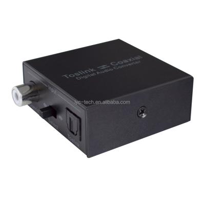 China Coax to Toslink or Toslink to Coax to Coax High Quality toslink / Coax to Toslink 1x3 Digital Audio Converter for sale