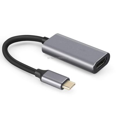 China Convert From USB C To HDMI 4K 60Hz Female Type C To HDMI Adapter Braided CH101F for sale