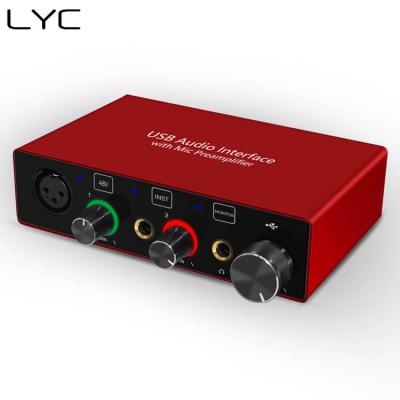 China Hot Sales 48V Phantom Power Audio Interface Usb With Mic Preamplifier AR001 for sale