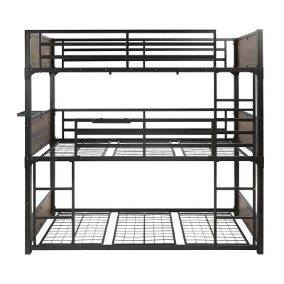 China Factory wholesale kids bunk bed modern 3 layer metal triple bed bunk bed for sale