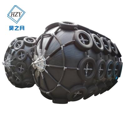 China Natrual Rubber Inflatable Boat Rubber Fender Yokohama Type Floating Marine Fender for sale