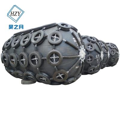 China Rubber/Synthetic Type Netting Rope Tire Natrual Boat Coupling Yokohama Marine Fender Pneumatic Rubber Fender for sale