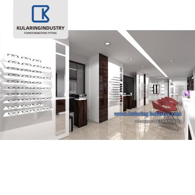 China Eyewear Retail Design Wooden Optical Shop Display Furniture Customized Interior Design For Optical Store for sale