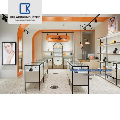 China 2021 luxury retail store jewelry, shop design showcase jewelry shop decoration optical display and watch for sale