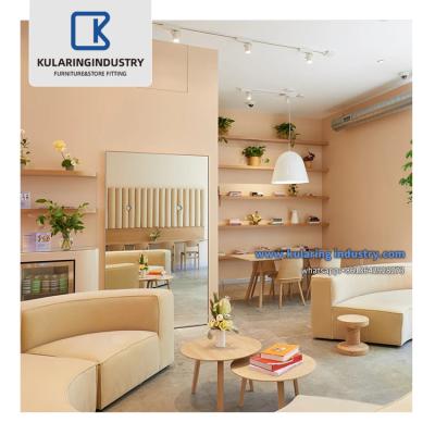 China Customized Retail Design New Arrival Clothing Store Interior Design Lady Garment Shop Fittings Custom Fashion Woman Clothes Display Racks Stand for sale