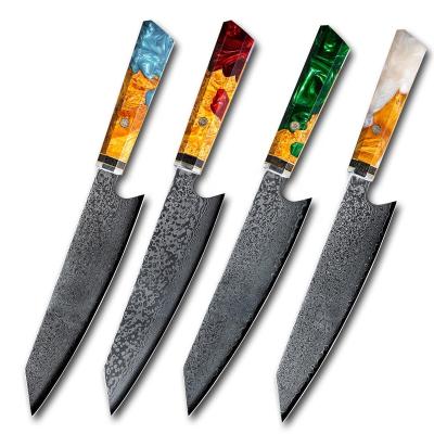 China Wholesale 8 Inch Sustainable Kitchen VG10 Damascus Wooden Handle Chef Knife for sale