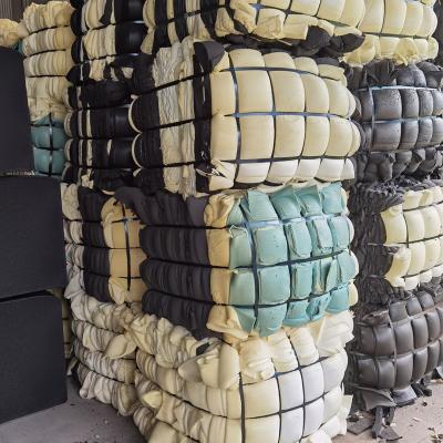 China All Waste Furniture Foam Pu Foam Scrap Polyurethane Furniture Sponge Foam Scrap In Bales for sale