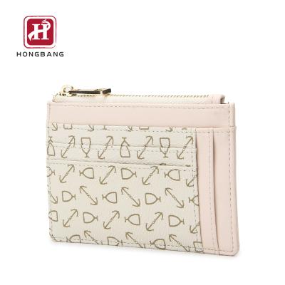 China New Arrival RFID Blocking Small PU Wallet Women's Mini RFID Custom Wallet With Coin Pocket for sale