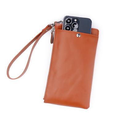 China Phone Strap Clutch Phone Bag Wallet Custom Stamp Logo Phone Bag for sale