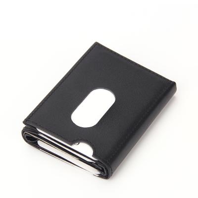 China Custom Slim RFID Wallet Men RFID Blocking Designer Minimalist Wallet for sale