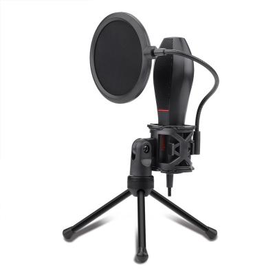 China Microphone Redragon GM200 USB Handheld Omnidirectional Condenser Microphone with Tripod Filter for sale