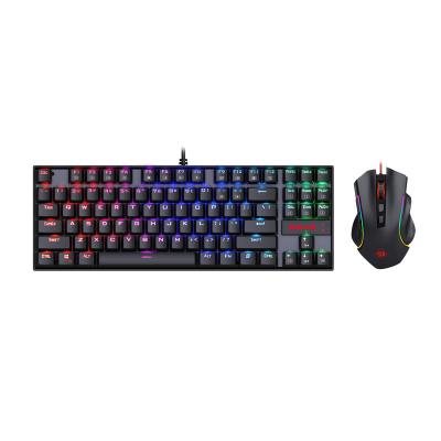 China For Redragon k552RGB-BA 87 Gaming Key Gaming Mechanical Keyboard and 7200 DPI Wired Combo Mouse for sale