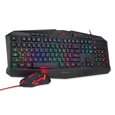 China For Gaming Redragon S101 RGB LED 7 Colors Lighting Gaming Keyboard and Gaming Mouse Combo for sale