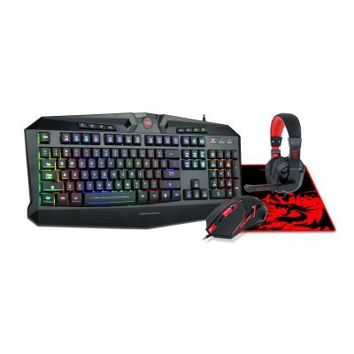 China For Redragon S101-BA RGB Mechanical Gaming Keyboard Mouse Pad and Headset 4 in 1 Combo for sale