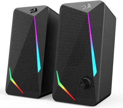 China EZCast Redragon GS510 Waltz RGB Desktop Speaker 2.0 Channel PC Stereo Speaker with 4 Color LED Backlight Modes for sale