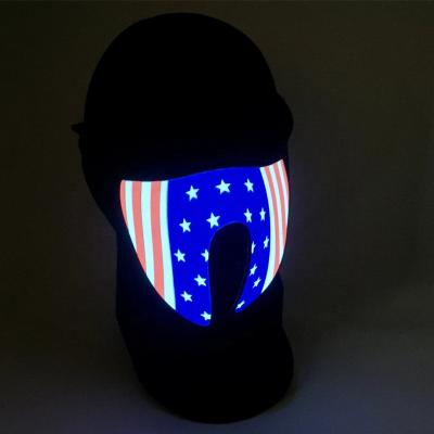 China Be Different And Unique Ecodi Light Up Led Display Face Mask Music Colorful Led Half Mask For Party Halloween for sale