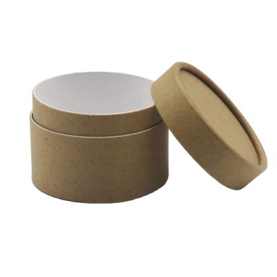 China Biodegradable Custom Size Round White Black Kraft Cardboard Paper Box Package For Cosmetic Cream Jars for sale