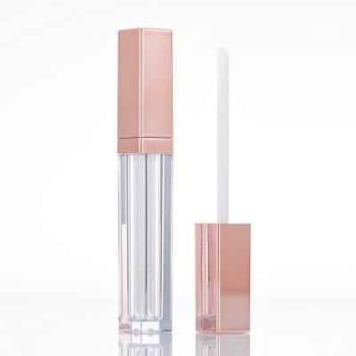 China Empty Lip Gloss Tube 5ml DIY Liquid Lip Gloss Packaging/Lipstick Container Lip Gloss Container Packaging Rose Gold Square Lip Gloss Tubes for sale