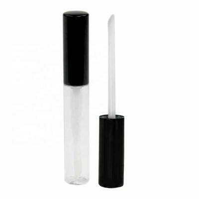 China Liquid Lip Gloss Packaging Custom Clear Round Empty Logo Lip Gloss Tubes 10ml Lip Gloss Packaging Tube With Magic Wand for sale