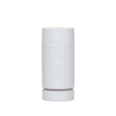 China Air Freshener Packaging Container 30ml 50ml 75ml Matte White Deodorant Stick Round Container for sale