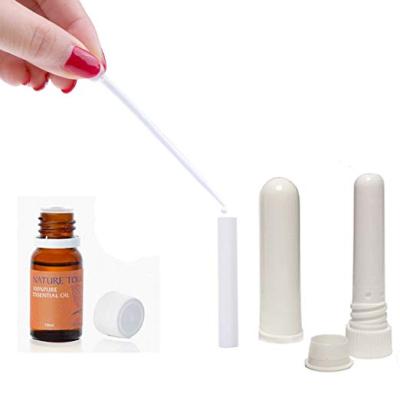 China Breathable Aroma Inhaler Diffuser Easily PP Blank Refill Nasal Sticks For Aromatherapy Essential Oil for sale