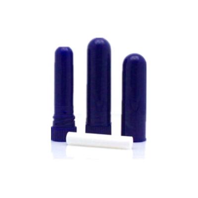 China Navy Blue White Inhaler Tube Aromatherapy Essential Oil Inhaler Breath Easily , PP Plastic for sale