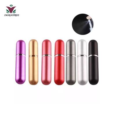 China Personal Care 5ml Pocket Travel Mini Refillable Aluminum Scent Diffuser Personal Luxury Perfume for sale