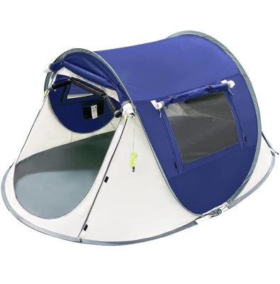 China 2021 UV-Resistant 4-6 Person Noise Improved Camping Tent With Carry Bags Customized Logo Camping Products for sale