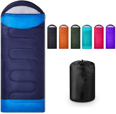 China Envelope Type 0 Degree Winter Camping Envelope Waterproof Sleeping Bag With Pillow for sale