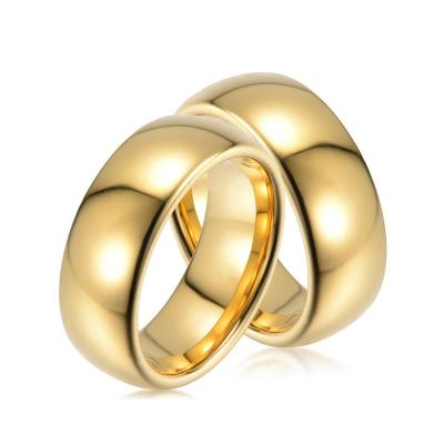 China Tungsten Carbide 18K Gold CLASSIC Wedding Band Bridal Wedding Band Jewelry Sets For Men Women Lovers for sale