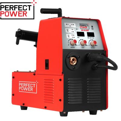 China Hotels Perfect Power MIG-200 MIG-200 MIG Welders MIG-200 Magnetic IGBT Inverter Welding Machine Gas Shield MIG Welding Machine for sale