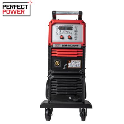 China 1.2mm MIG Welder MIG-280Plus Inverter Welding Machine For Construction Work Pulse Soldadura MIG Inverter Electric Welding Machine for sale