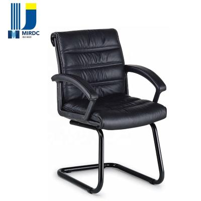 China Modern Leather Visitor Guest Office Cushion Waiting Chairs Without Wheels 780 BV for sale