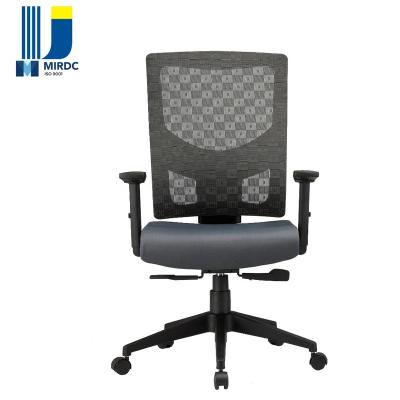 China Adjustable Ergonomic (Height) Mid-Back Mesh Back Office Chair With PU Foam Seat for sale