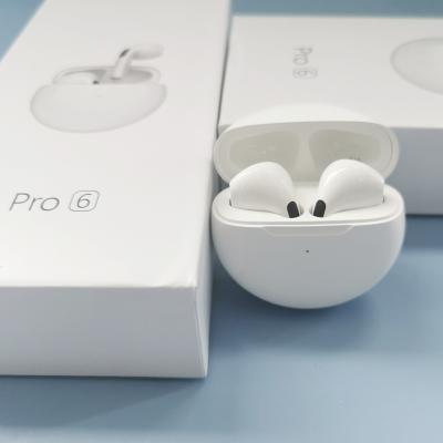 China New TWS PRO 6 BT5.0 Siri Earphone Pro4 TWS Pro5 pro 6 Wireless Earphone Best Selling In-ear Touch Controlled Earphone for sale