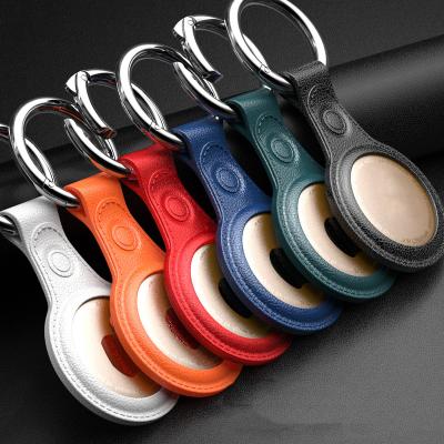 China Protective Airtag Leather Case Pet Wallet Dog Finder Key Device Anti-drop Tracker Case Cover with Anti-Lost Air Key Chain Tags for sale