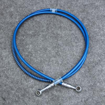 China Made Of PTFE Hose Motorcycle Dirt Wrapping PTFE Hose 350mm-1500mm Steel Hydraulic Bike Braided Reinforce Line Clutch Oil Hose Tube Banjo Brake Cables Hoses for sale